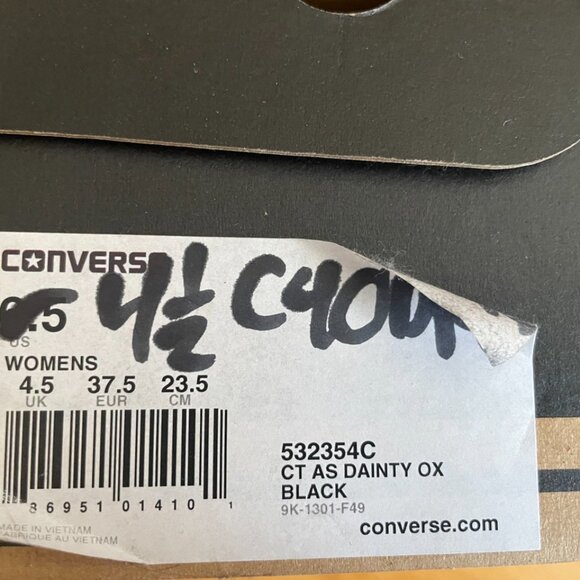 Black low top Converse Chuck Taylor All Star - Picture 5 of 5